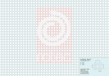 Lochplatte Qg 5-7 mm aus Stahl, 1,0×KF