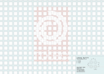 Lochplatte Qg 10-14 mm aus Stahl, 2,0×MF